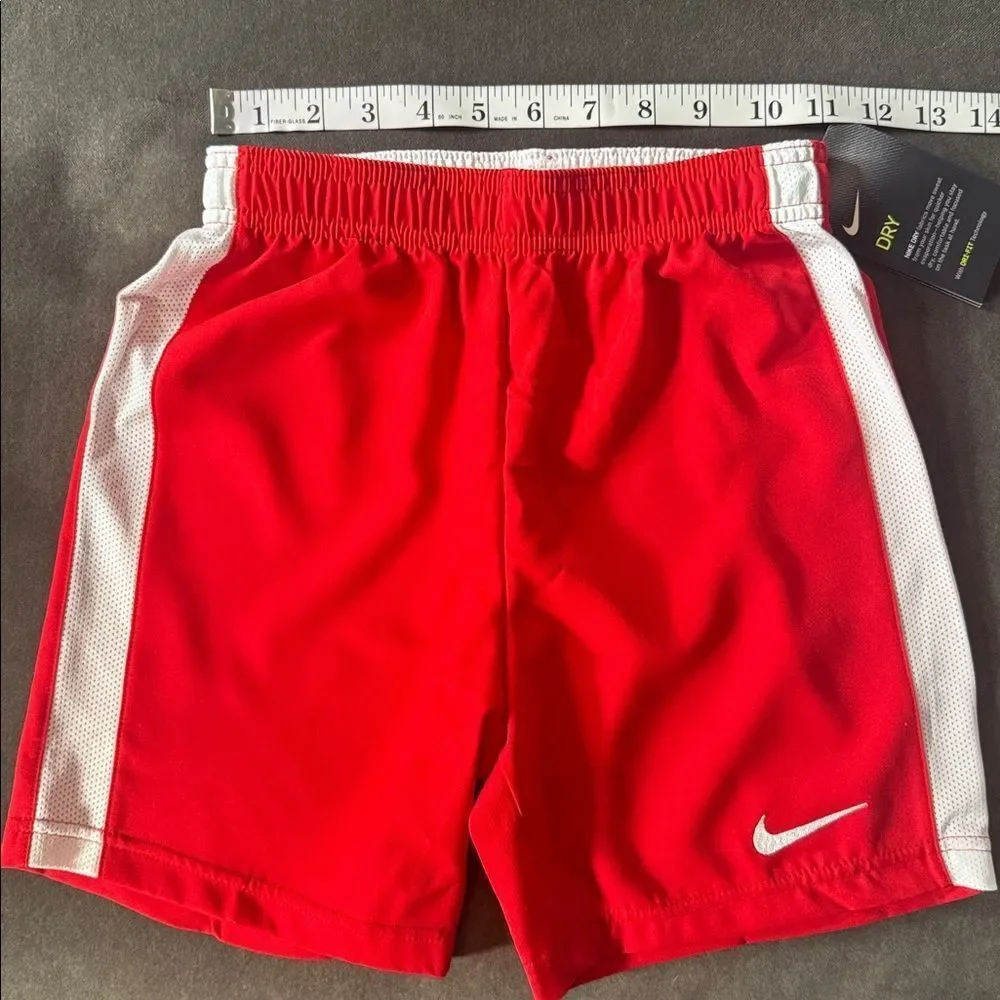 Nike Youth Unisex Red Sport Shorts Dry 894129-657 Size S NWT